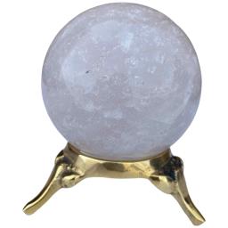 Clear Quartz Sphere Approx. 200g Display Stand is not Included