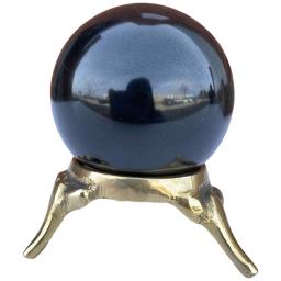 Black Tourmaline Sphere Approx. 200g Display Stand is not Included
