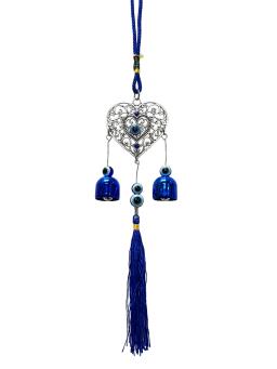Evil Eye With Heart Wind Chime