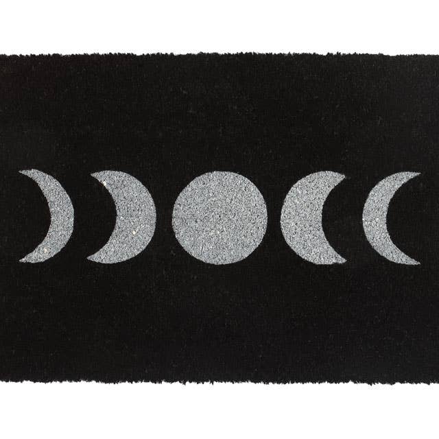 Black Moon Phase Doormat