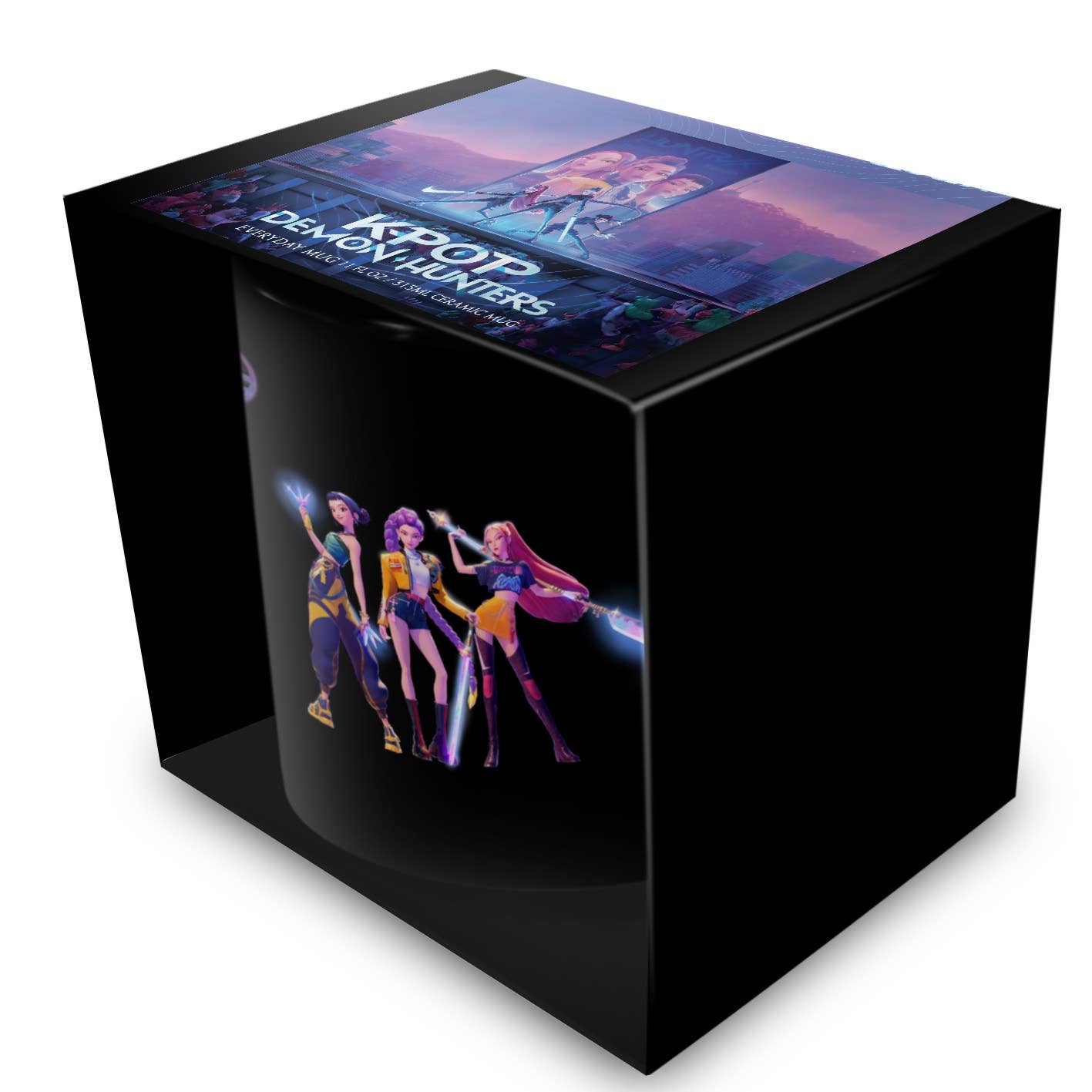 K-POP Demon Hunters (Huntrix) 11oz/315ml Black Coffee Mug