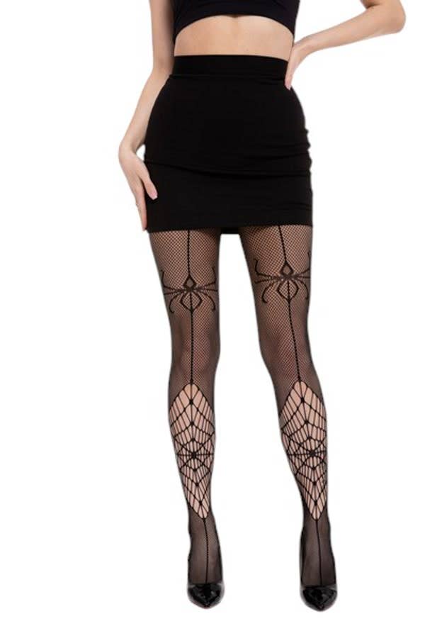 Spider Web Fishnet Tights — One Size Fits Most