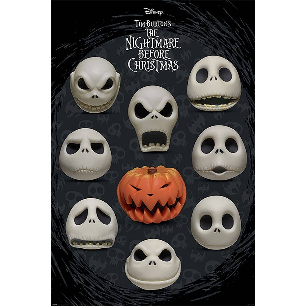 Nightmare Before Christmas (Many Faces of Jack) 61 x 91.5cm