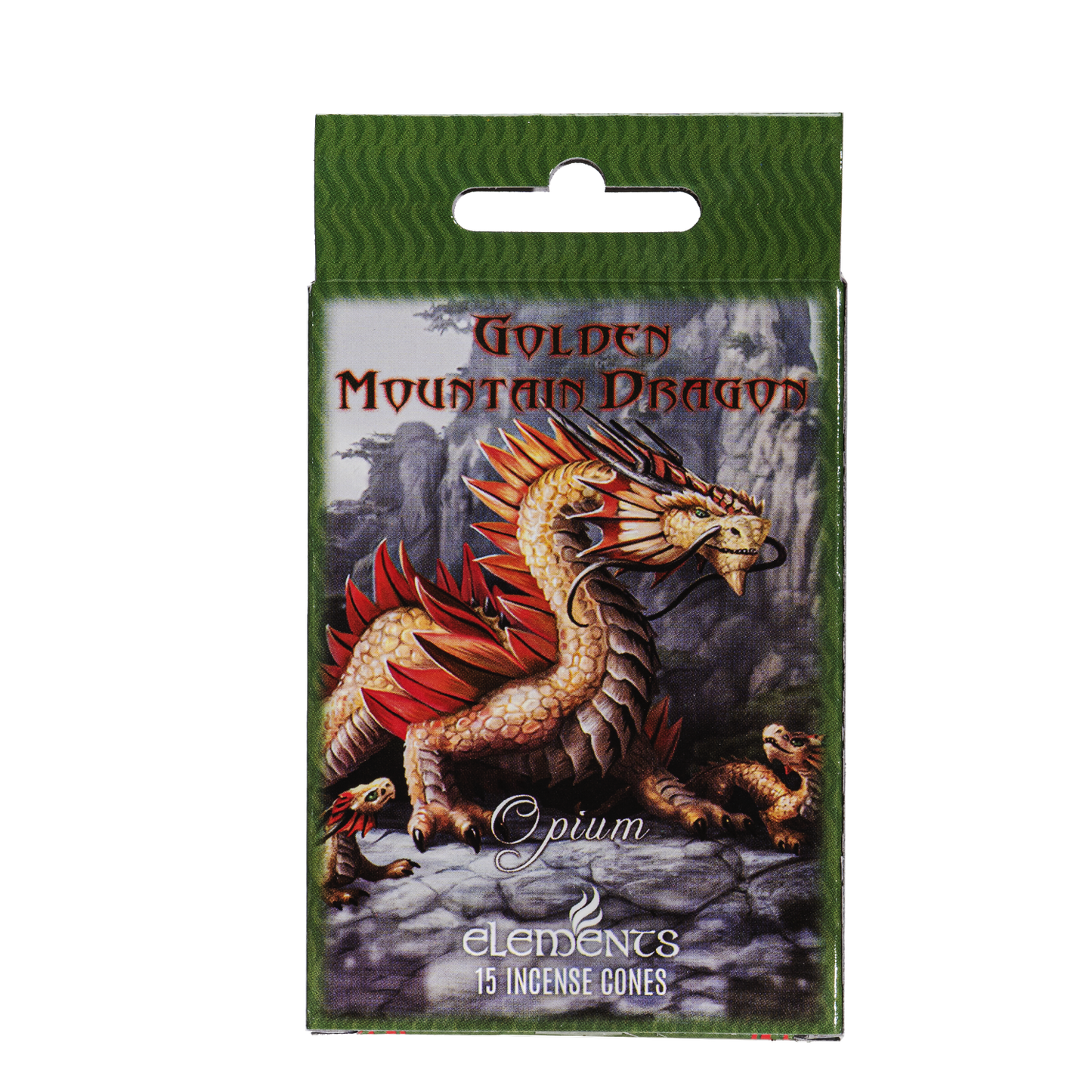 13818 Golden Mountain Dragon Incense Cones