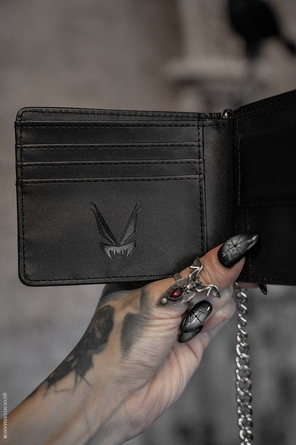 Angel of Death Bifold Wallet w/ Chain