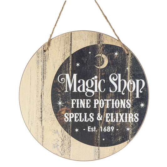 14092 Magic Shop MDF Hanging Sign