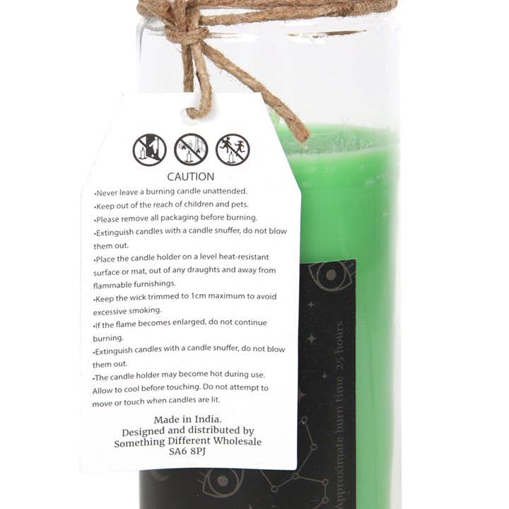 Luck Magic Spell Candle Green Tea Scent