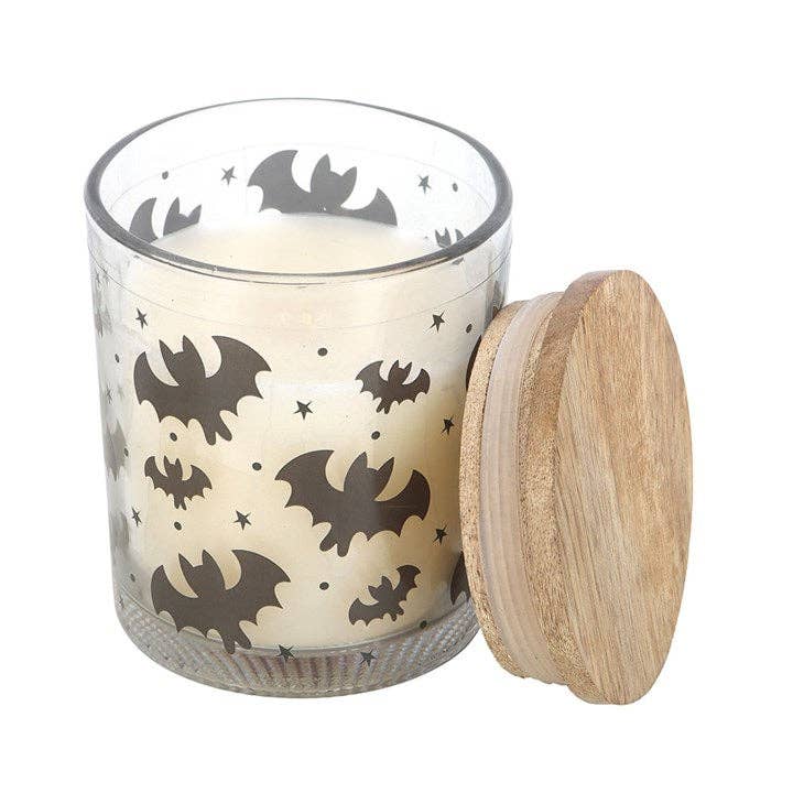 Halloween Bat Print Mulberry Candle