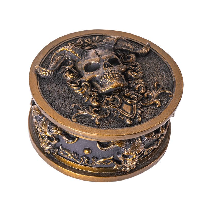 15799 Skull Gothic Trinket Box