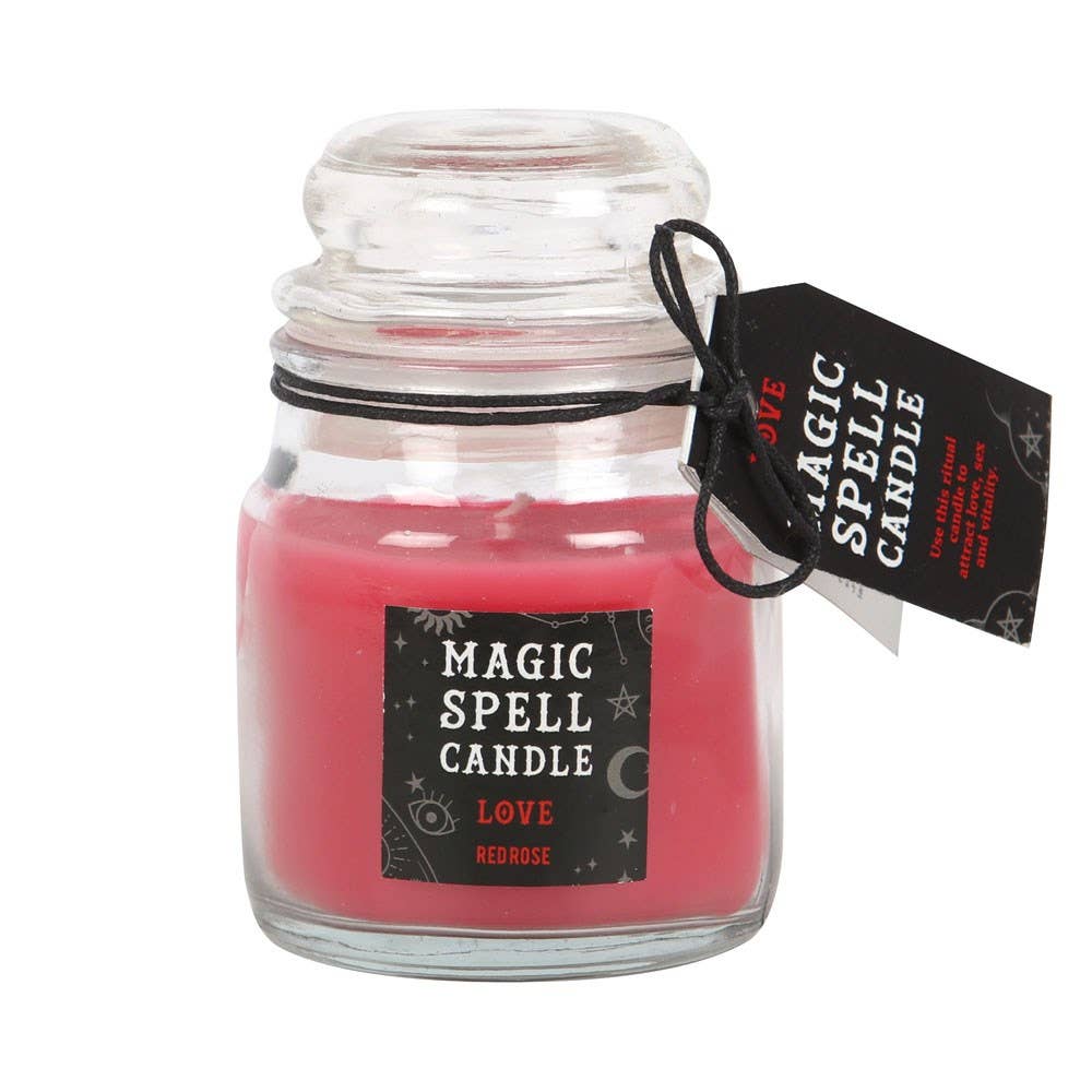 Magic Spell Candle Love Red Rose Scent