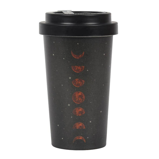 14485 Bamboo Coffee Mug With Sleeve, Moon Phases