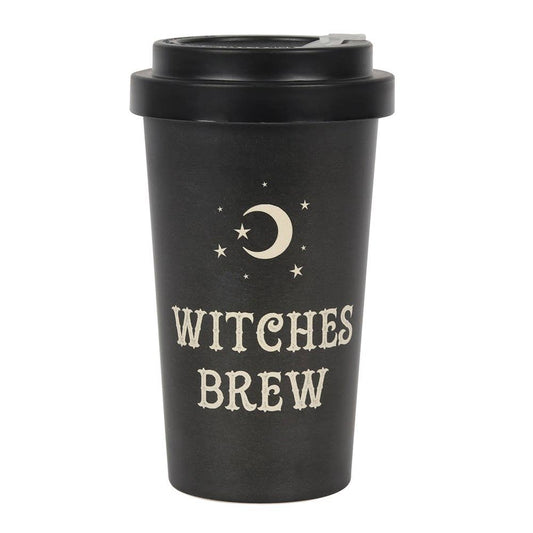 14483 Bamboo Coffee Mug With Sleeve, Witches Brew