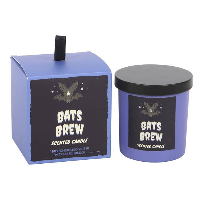 Bat's Brew Clove and Tobacco Halloween Candle