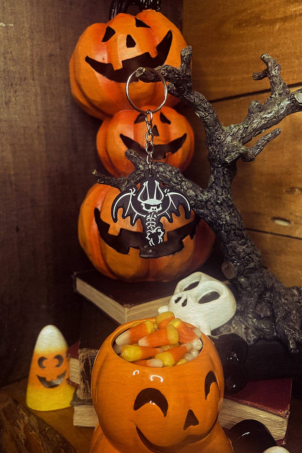 Batty Bones Keychain