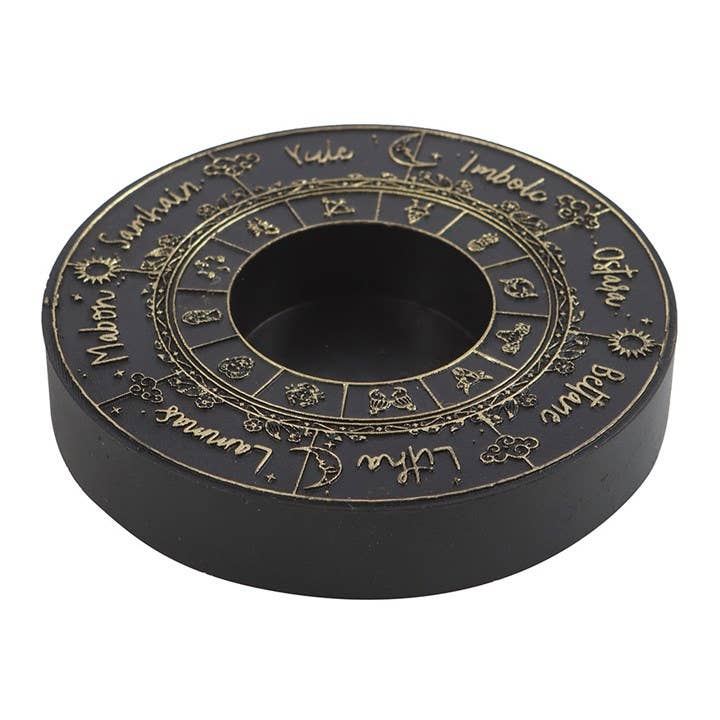 Pagan Wheel of the Year Tealight Candle Holder
