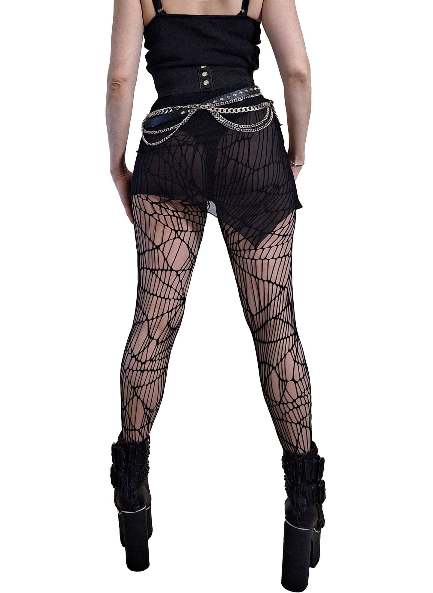 Necessary Evil Minerva Mesh Mini Skirt or Topper for Leggings