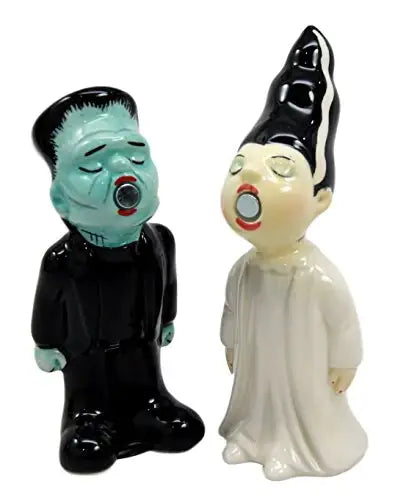 Frankenstein & Bride Halloween Salt & Peper Shaker Set