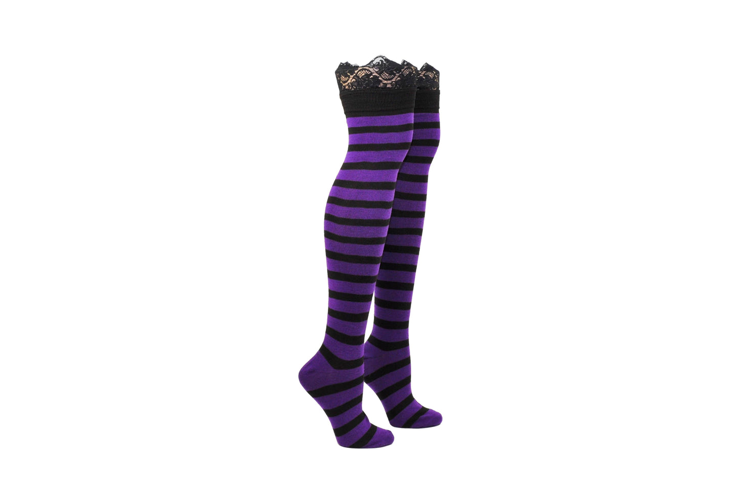 Sock House Co. Ladies Rugby Lace Thigh High Socks