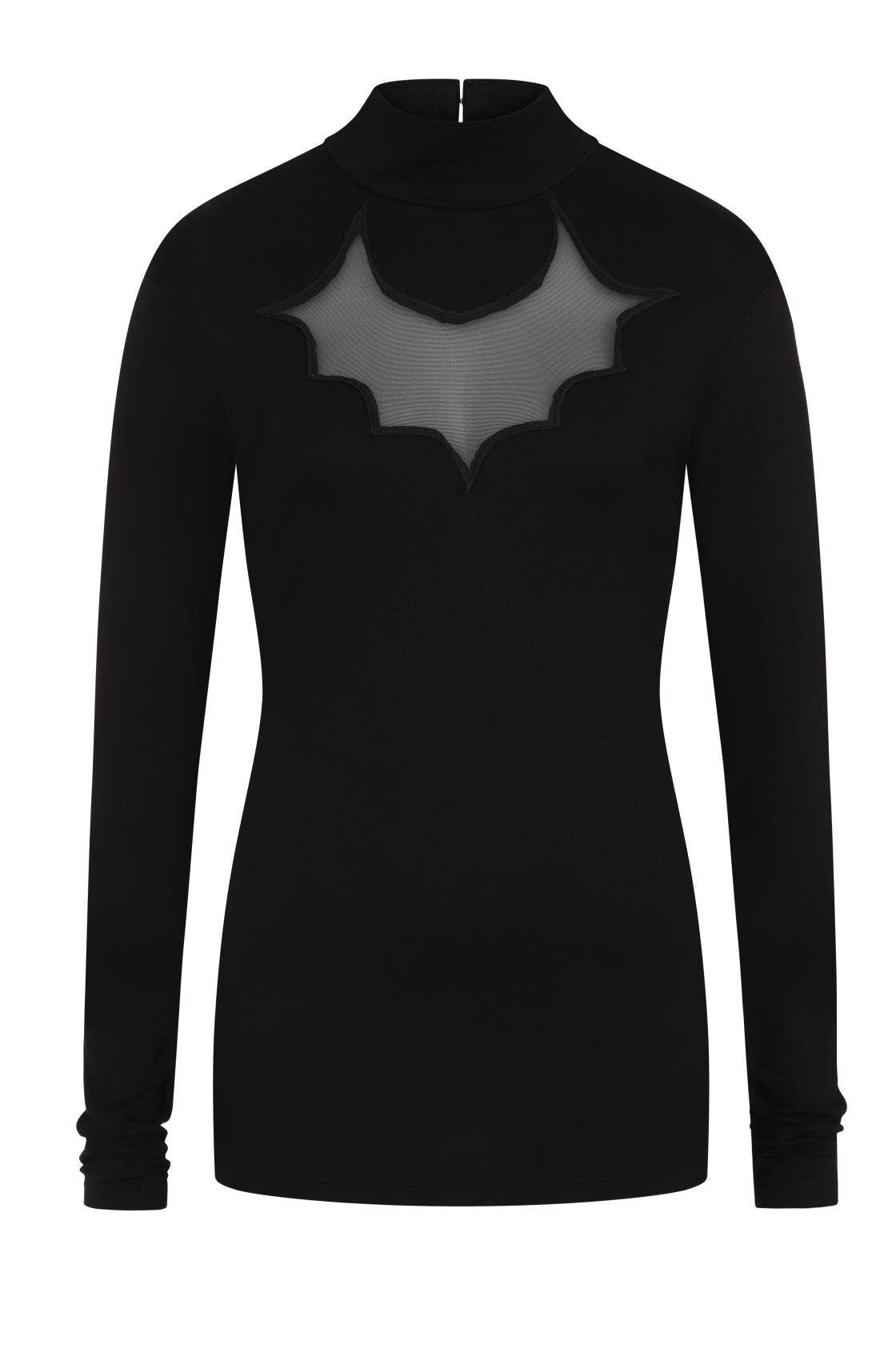Necessary Evil Goth Cybele Bat Panel Long Sleeve Top