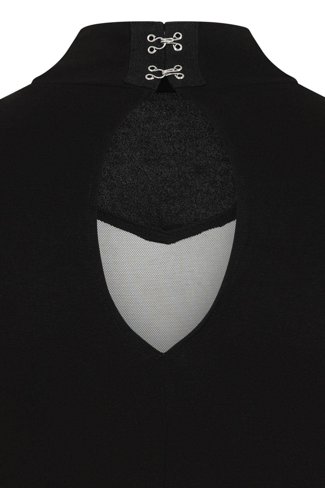 Necessary Evil Goth Cybele Bat Panel Long Sleeve Top