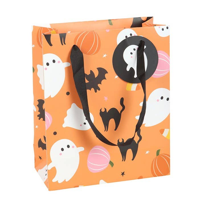 23cm Sweet and Spooky Ghost Print Halloween Gift Bag