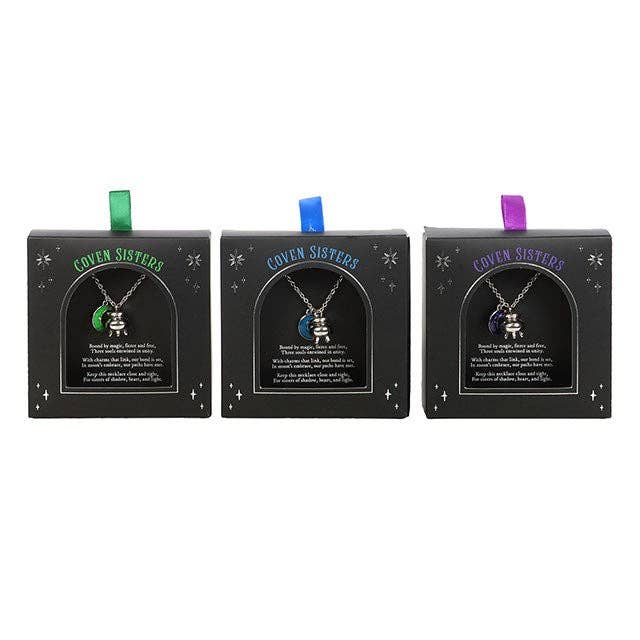 Coven Sisters Cauldron Charm Necklace