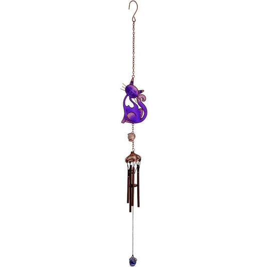 14495 Purple Slinky Cat Windchime