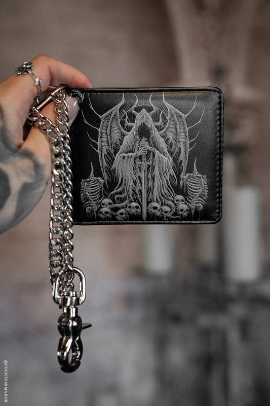 Angel of Death Bifold Wallet w/ Chain