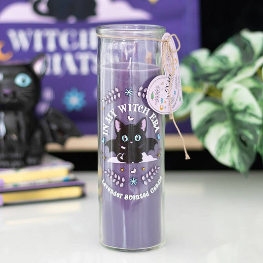 Of Whiskers and Wings Bat Cat Lavender Tube Candle