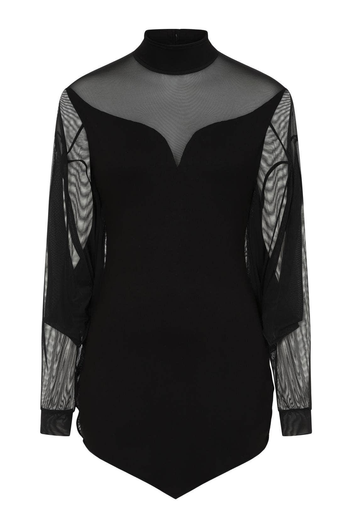 Necessary Evil Cybele Mini Dress with Bat Wing Effect Sleeve