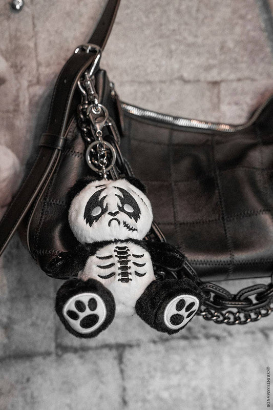 Death Metal Panda Plush Keychain
