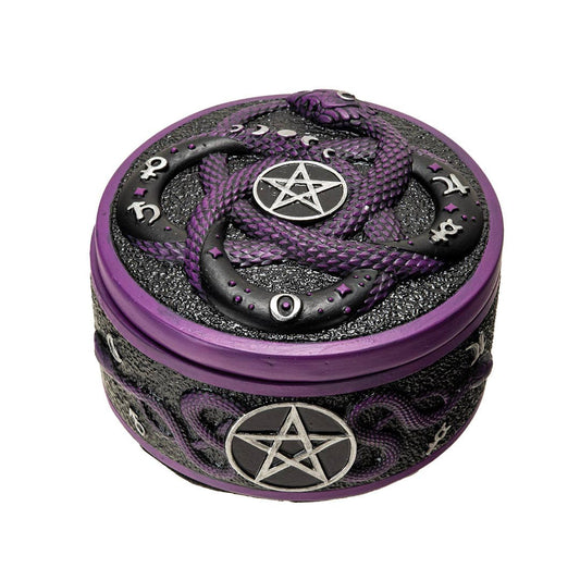 16184 Alchemist Snake Trinket Box