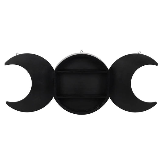 Triple Moon Shaped Wall Shelf
