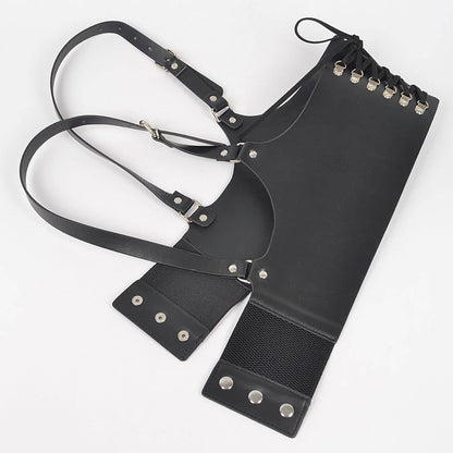 Vegan Leather Corset Harness Belt