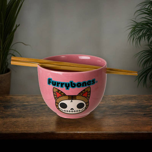 Furrybones MaoMao Ramen Bowl w/Chopsticks
