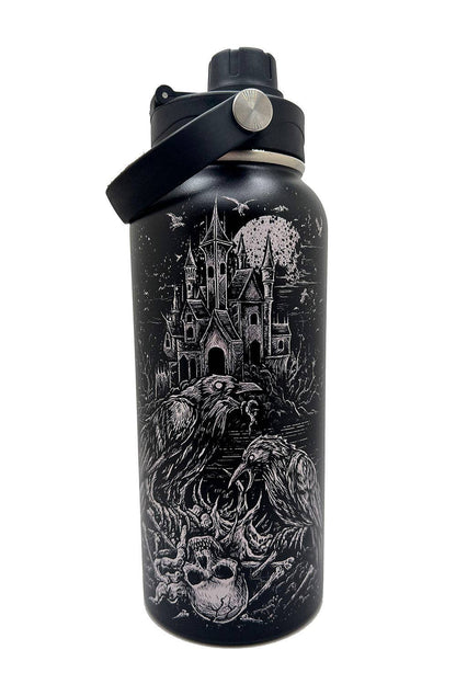Murder of Crows 32 Oz Water Bottle