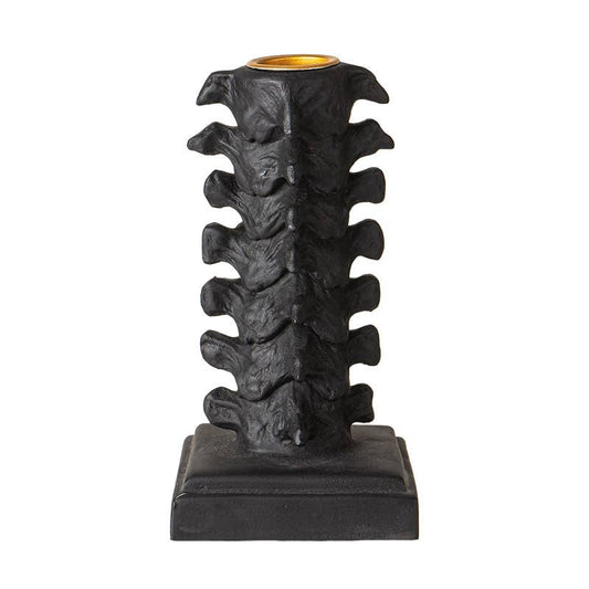 15795 Skull Gothic Vertebrae Candleholder