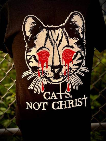 Cats, Not Christ Tee.