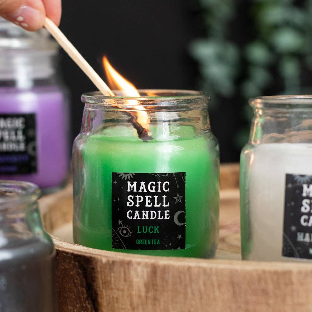 Magic Spell Candle Luck Green Tea Scent