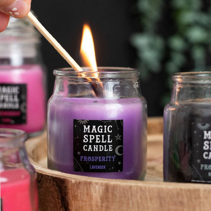Magic Spell Candle Prosperity Lavender Scent