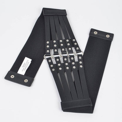 Stud Waist Elastic Plus Size Belt