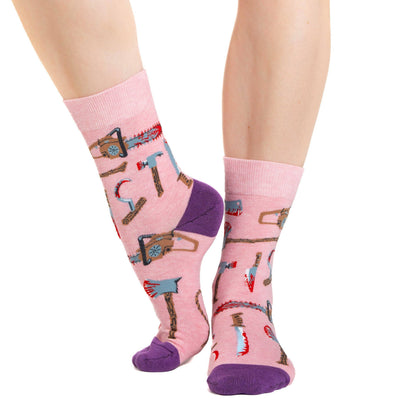 Women's Halloween, Bloody Weapons Socks