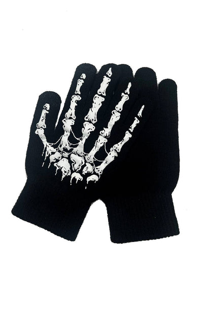 Dead Inside Skeleton Gloves [Full Finger]