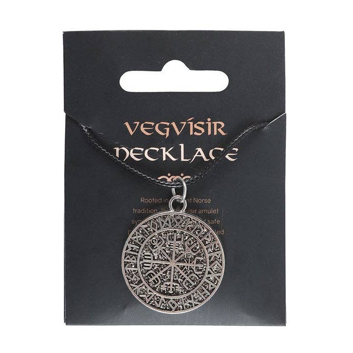 Vegvisir Viking Compass Cord Necklace