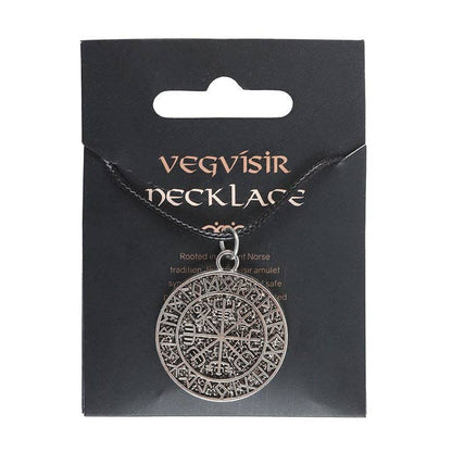 Vegvisir Viking Compass Cord Necklace