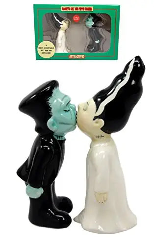 Frankenstein & Bride Halloween Salt & Peper Shaker Set