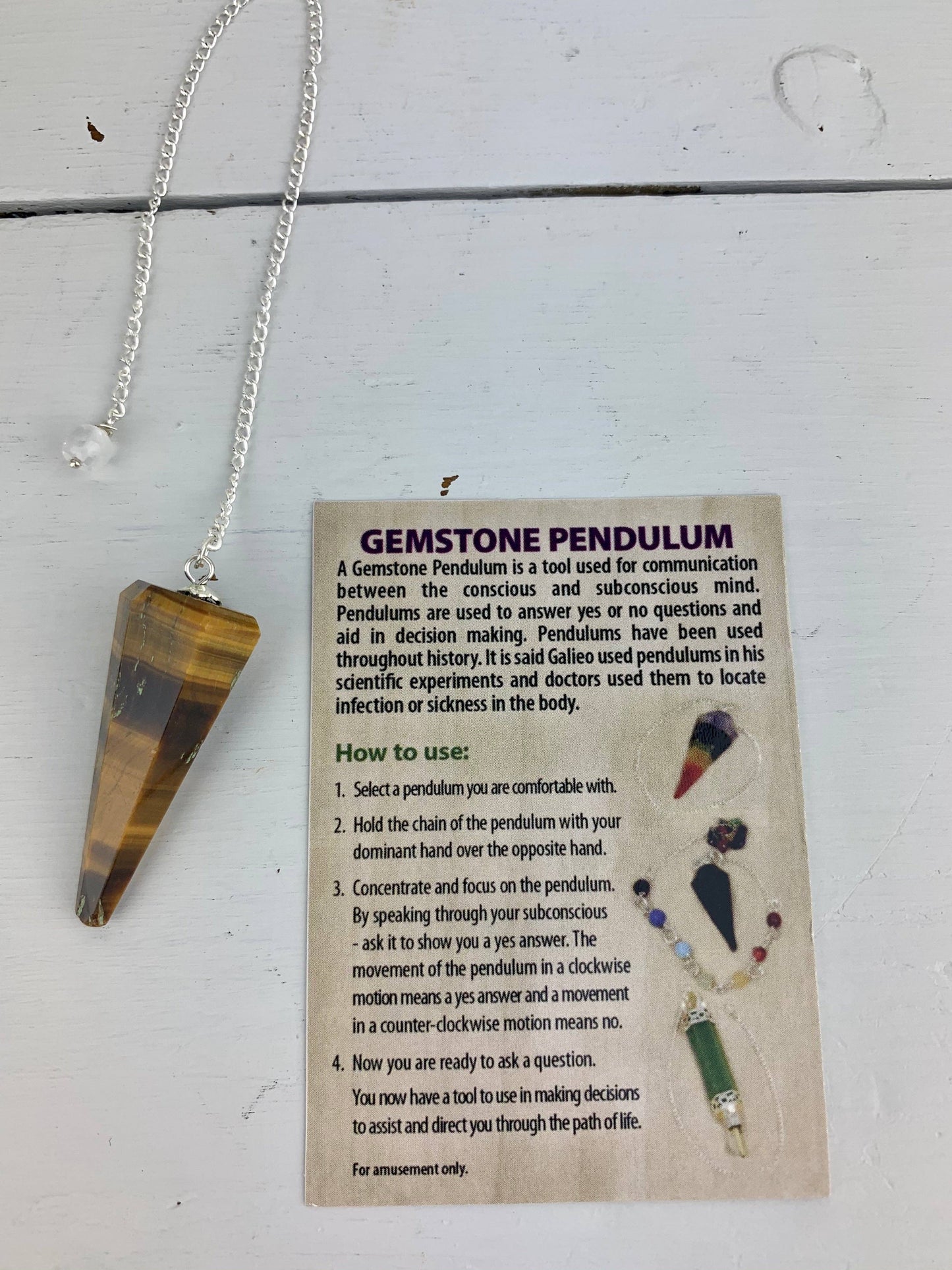Crystal Pendulums