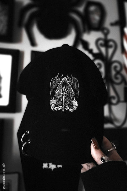 Grim Reaper Pierced Baseball Cap