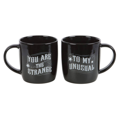 Gothic Strange and Unusual Couples Halloween Mug Set