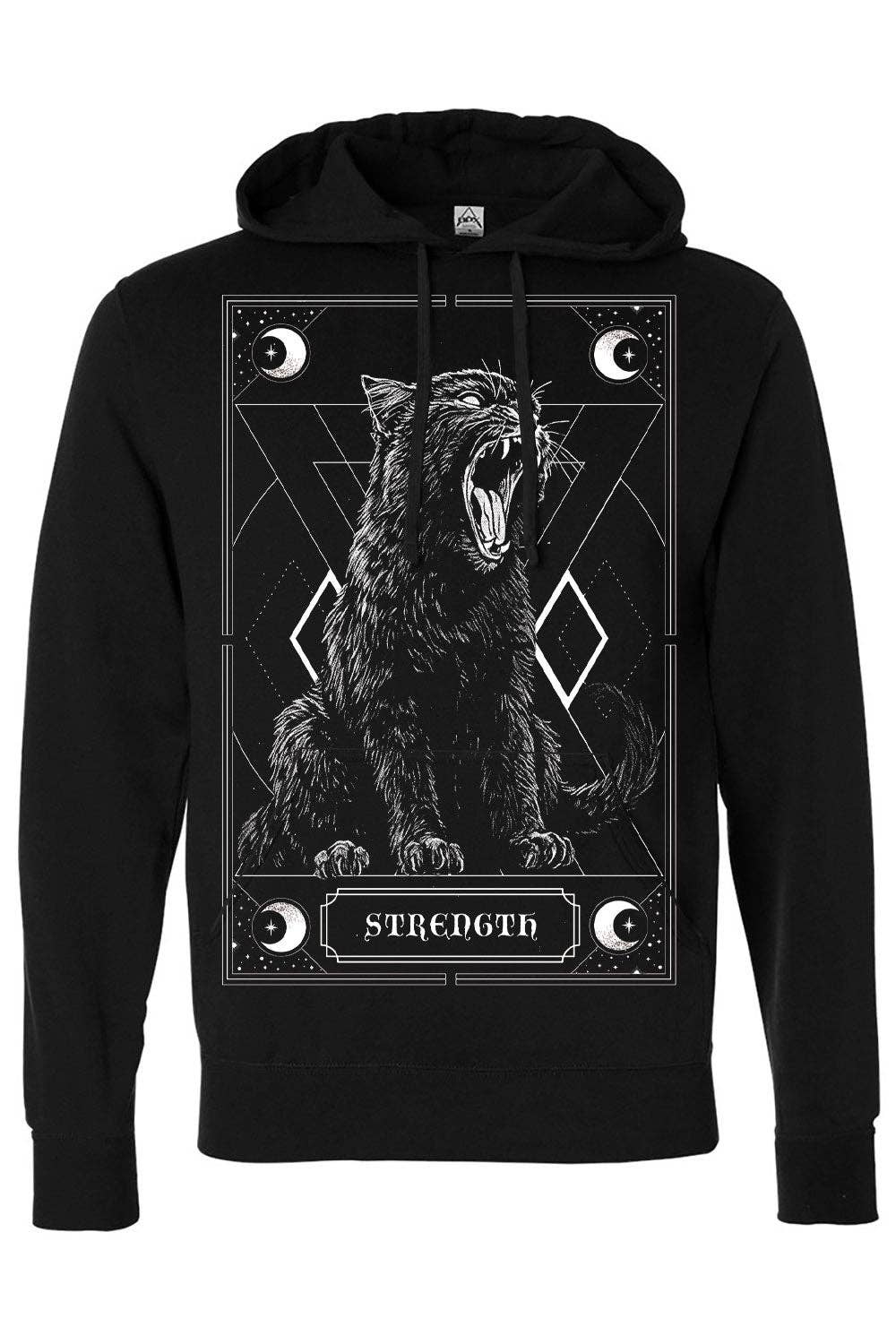 Strength Kitty Tarot Hoodie [Zipper or Pullover]